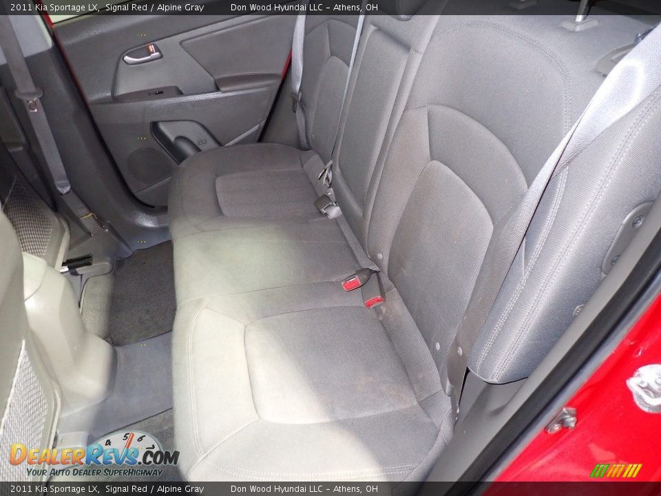 2011 Kia Sportage LX Signal Red / Alpine Gray Photo #22