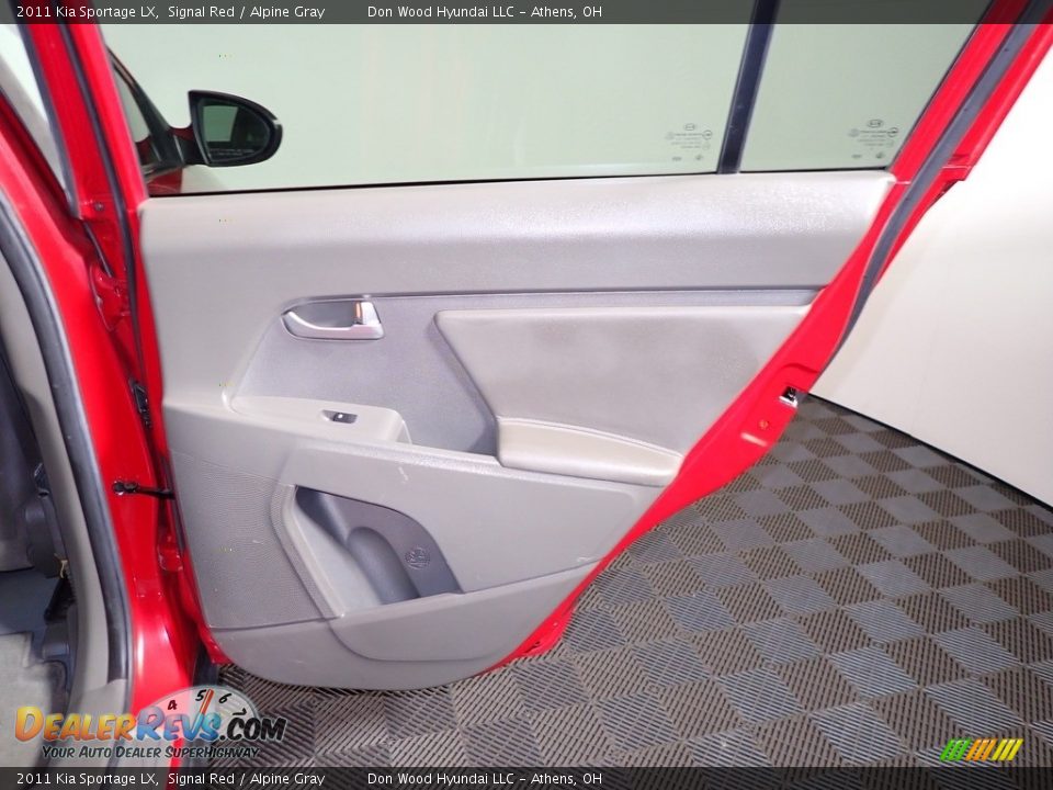 2011 Kia Sportage LX Signal Red / Alpine Gray Photo #23