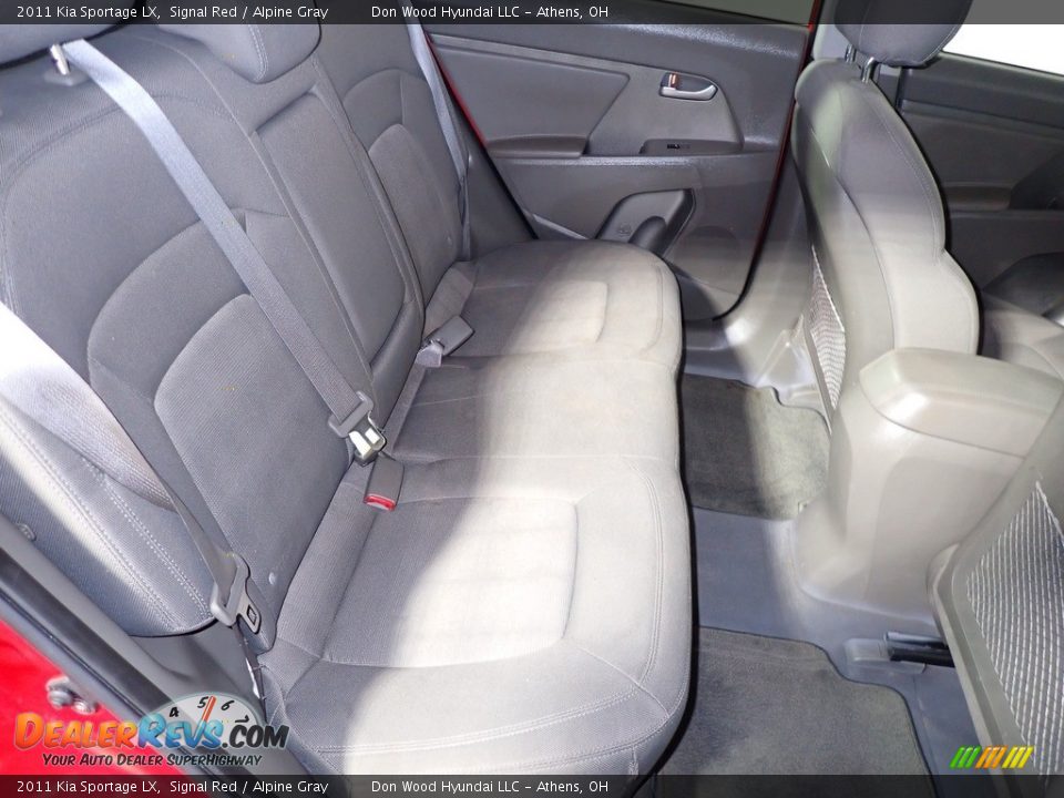 2011 Kia Sportage LX Signal Red / Alpine Gray Photo #24