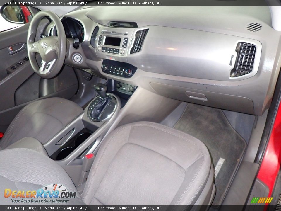 2011 Kia Sportage LX Signal Red / Alpine Gray Photo #27