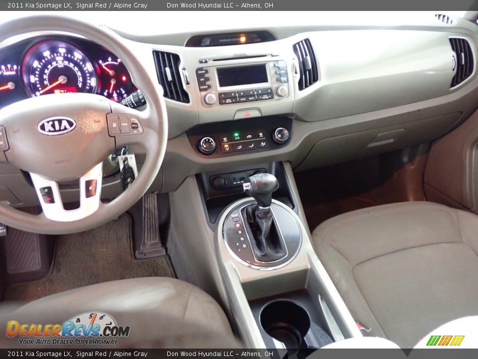 2011 Kia Sportage LX Signal Red / Alpine Gray Photo #31