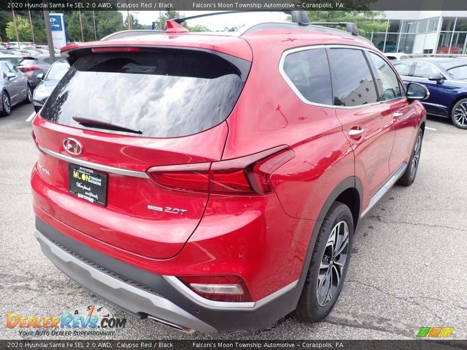 2020 Hyundai Santa Fe SEL 2.0 AWD Calypso Red / Black Photo #2