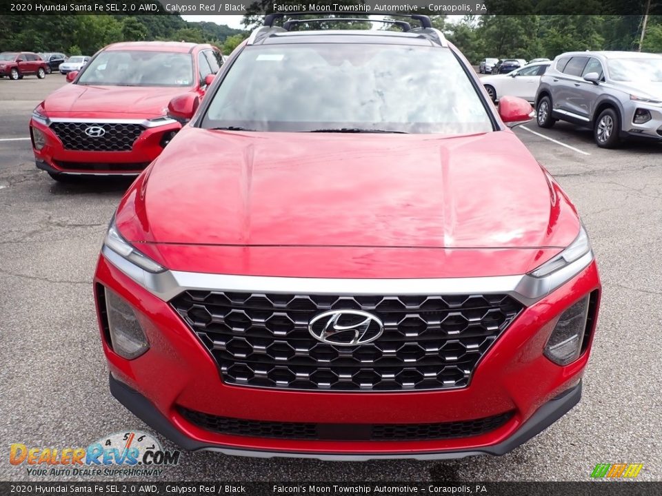 2020 Hyundai Santa Fe SEL 2.0 AWD Calypso Red / Black Photo #4