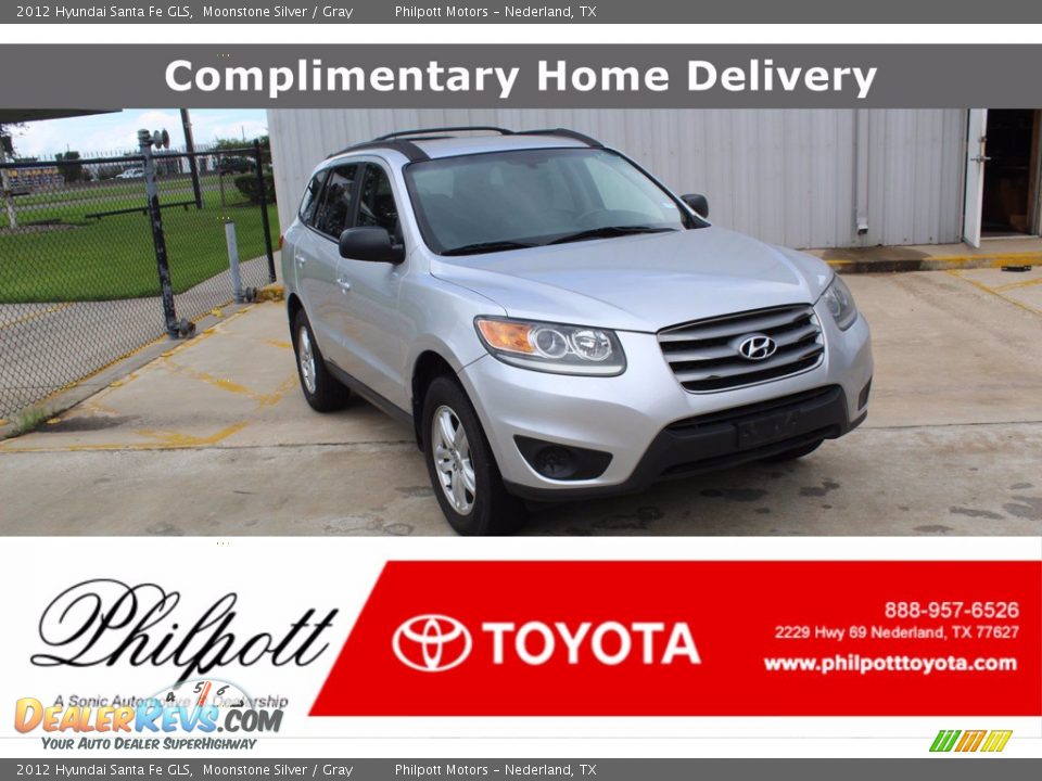 2012 Hyundai Santa Fe GLS Moonstone Silver / Gray Photo #1