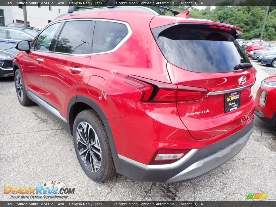 2020 Hyundai Santa Fe SEL 2.0 AWD Calypso Red / Black Photo #6