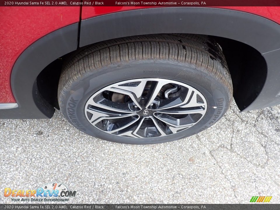 2020 Hyundai Santa Fe SEL 2.0 AWD Calypso Red / Black Photo #7