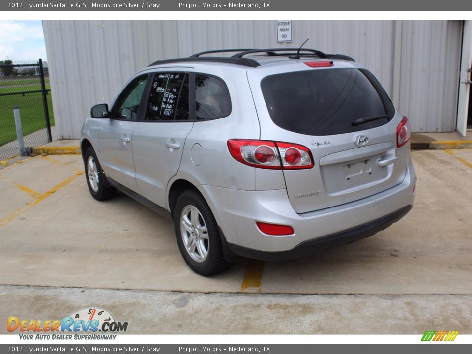 2012 Hyundai Santa Fe GLS Moonstone Silver / Gray Photo #6