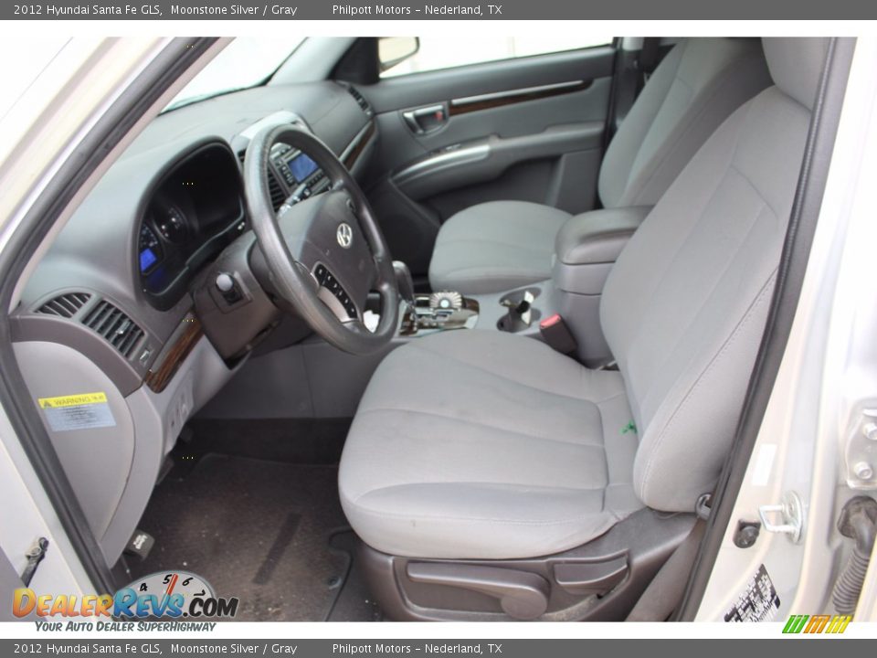 2012 Hyundai Santa Fe GLS Moonstone Silver / Gray Photo #10