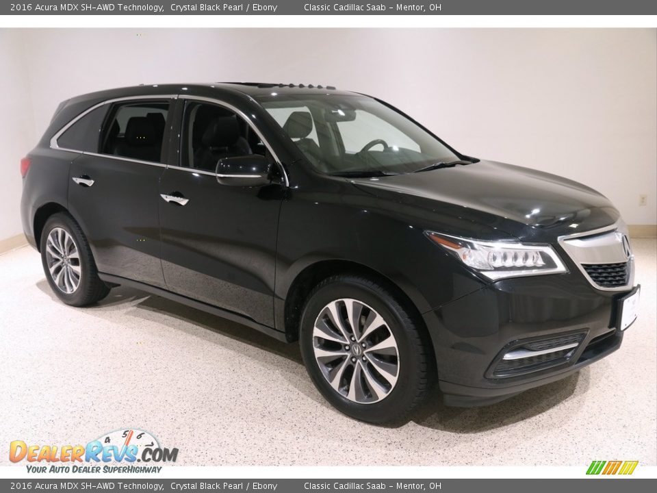 2016 Acura MDX SH-AWD Technology Crystal Black Pearl / Ebony Photo #1