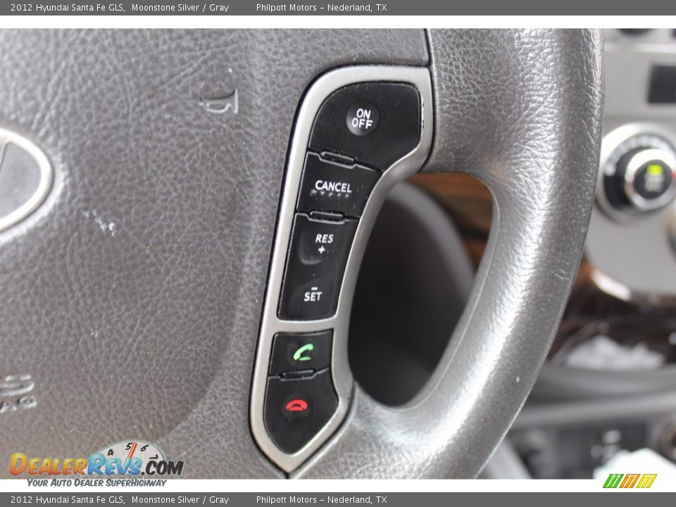 2012 Hyundai Santa Fe GLS Moonstone Silver / Gray Photo #12