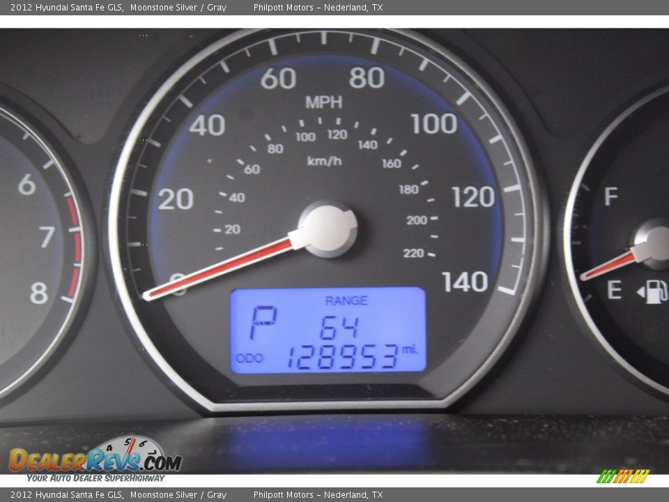 2012 Hyundai Santa Fe GLS Moonstone Silver / Gray Photo #14