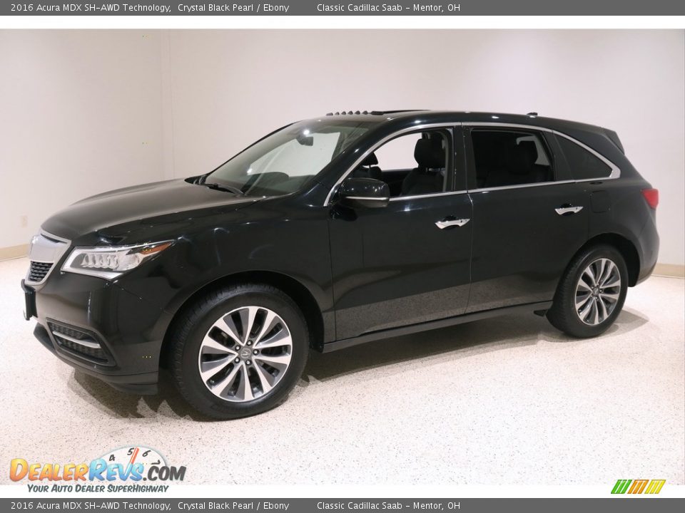 2016 Acura MDX SH-AWD Technology Crystal Black Pearl / Ebony Photo #3