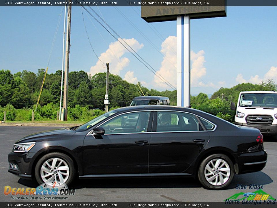 2018 Volkswagen Passat SE Tourmaline Blue Metallic / Titan Black Photo #2