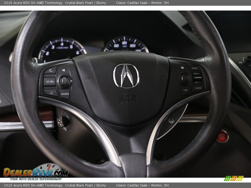 2016 Acura MDX SH-AWD Technology Crystal Black Pearl / Ebony Photo #7