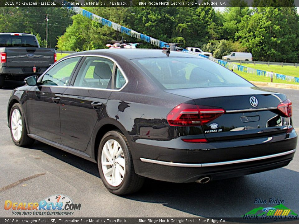 2018 Volkswagen Passat SE Tourmaline Blue Metallic / Titan Black Photo #3