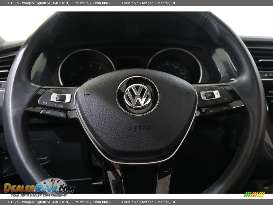 2018 Volkswagen Tiguan SE 4MOTION Pure White / Titan Black Photo #6