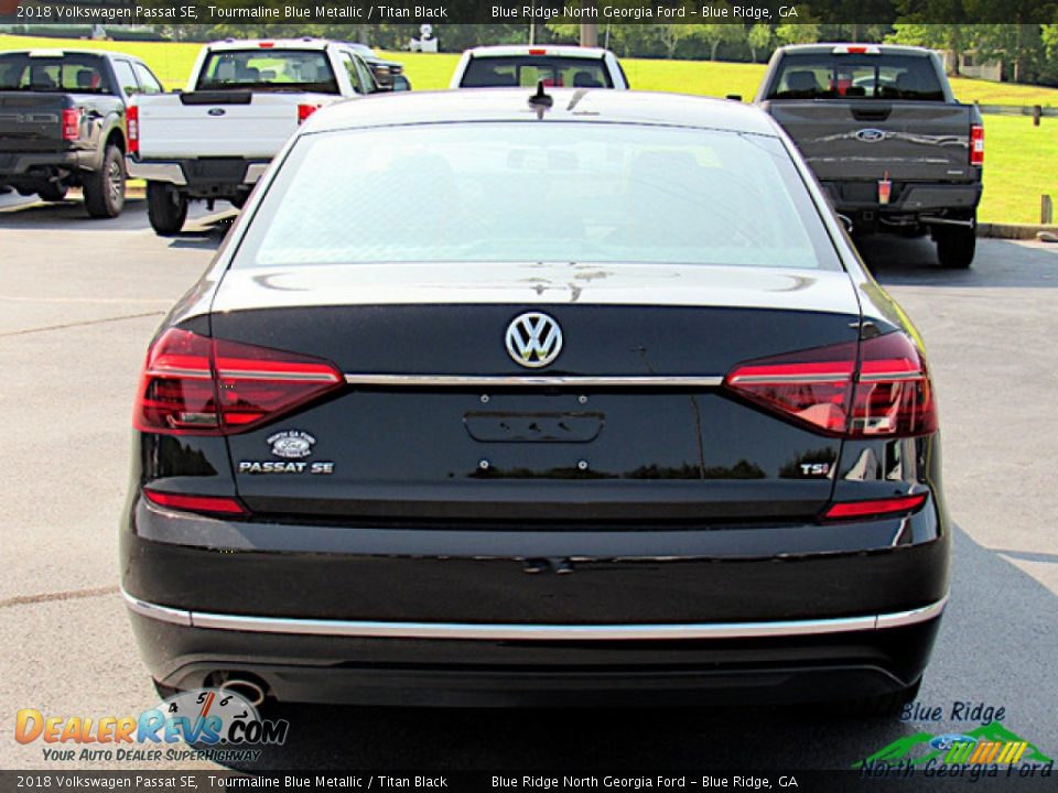 2018 Volkswagen Passat SE Tourmaline Blue Metallic / Titan Black Photo #4