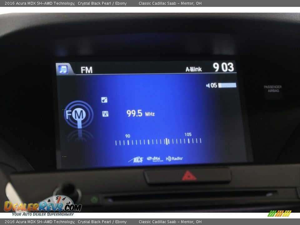 2016 Acura MDX SH-AWD Technology Crystal Black Pearl / Ebony Photo #10