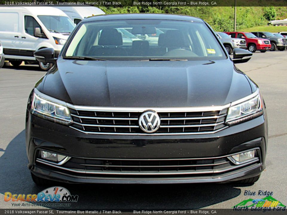 2018 Volkswagen Passat SE Tourmaline Blue Metallic / Titan Black Photo #8