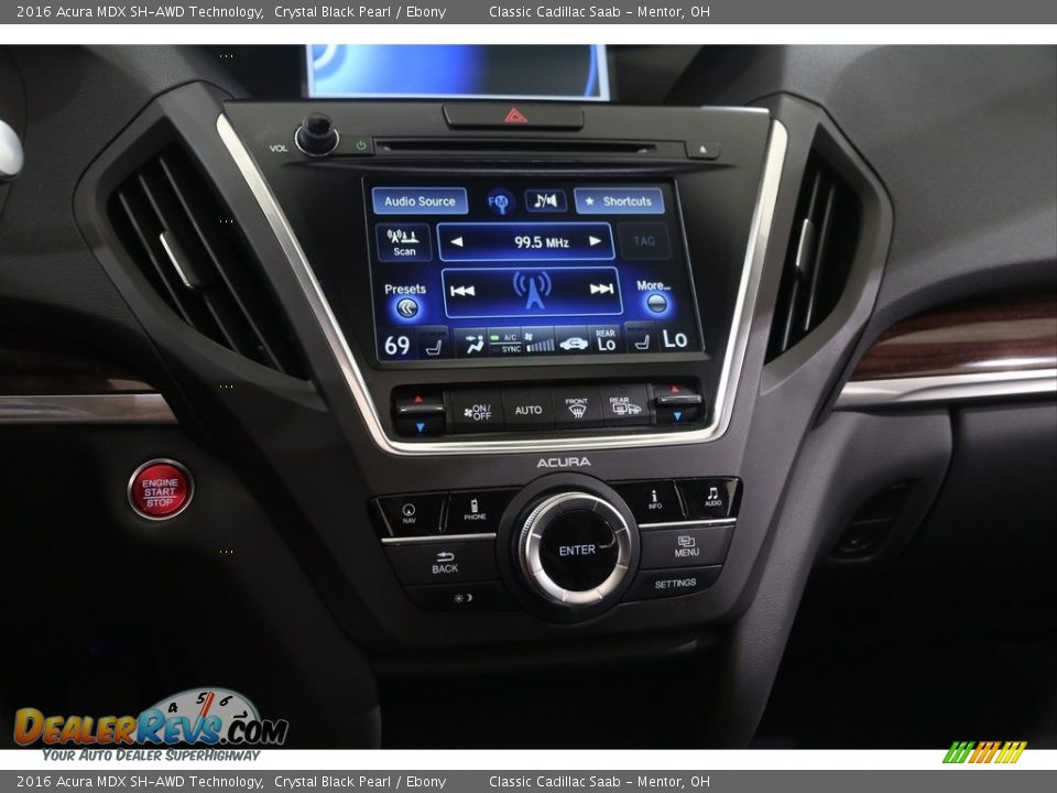 2016 Acura MDX SH-AWD Technology Crystal Black Pearl / Ebony Photo #14