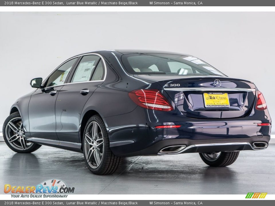 2018 Mercedes-Benz E 300 Sedan Lunar Blue Metallic / Macchiato Beige/Black Photo #3