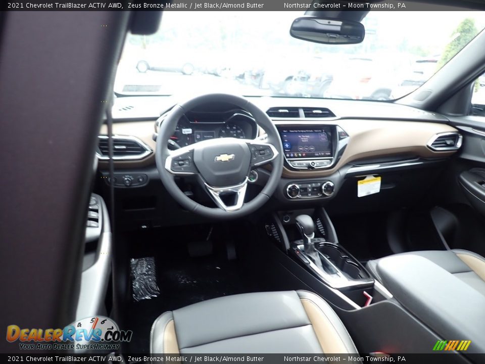 Jet Black/Almond Butter Interior - 2021 Chevrolet TrailBlazer ACTIV AWD Photo #13