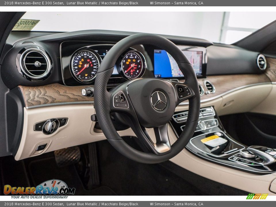 2018 Mercedes-Benz E 300 Sedan Lunar Blue Metallic / Macchiato Beige/Black Photo #5