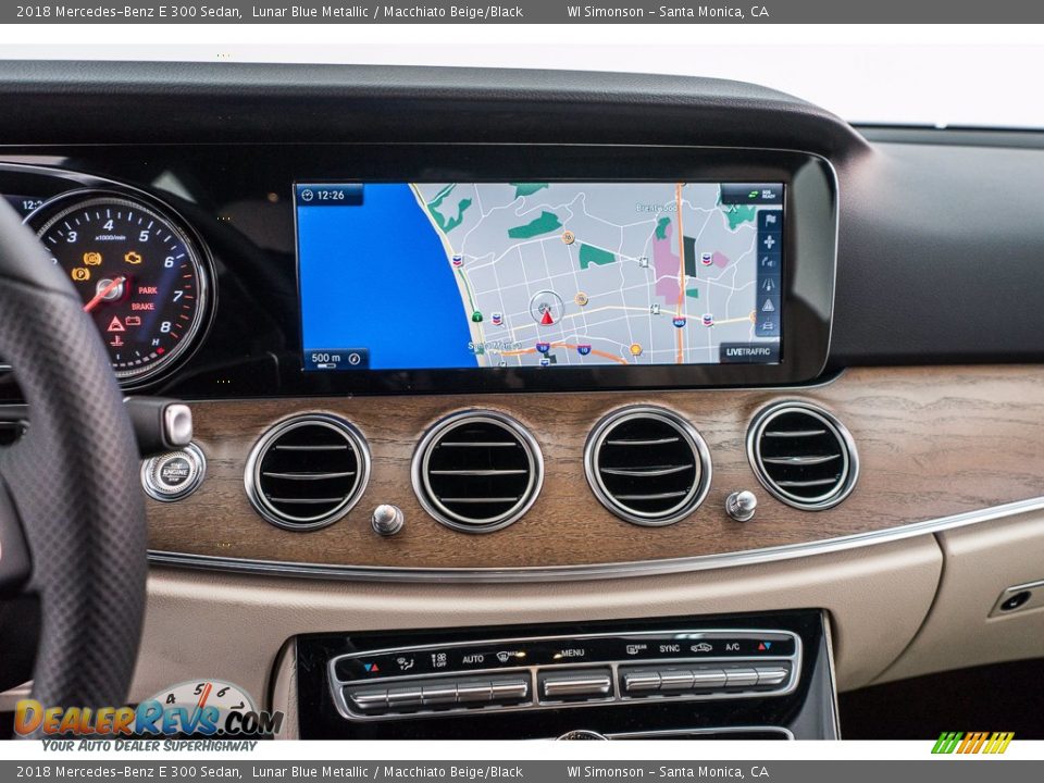2018 Mercedes-Benz E 300 Sedan Lunar Blue Metallic / Macchiato Beige/Black Photo #6