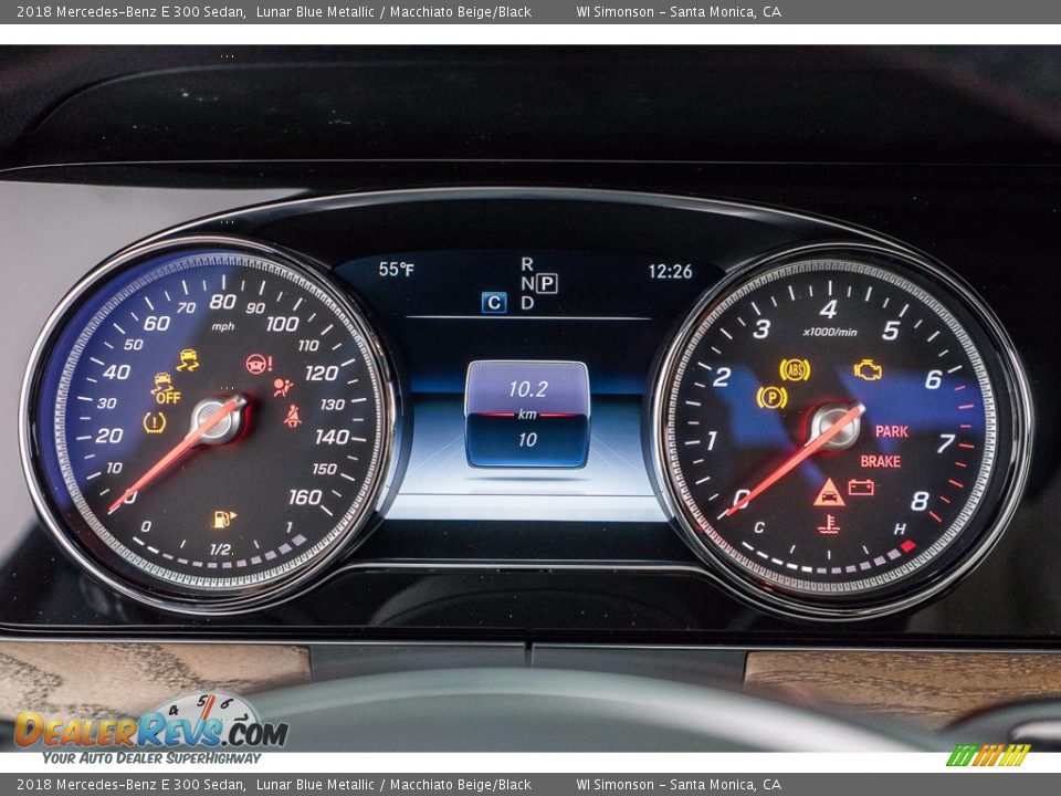 2018 Mercedes-Benz E 300 Sedan Lunar Blue Metallic / Macchiato Beige/Black Photo #7
