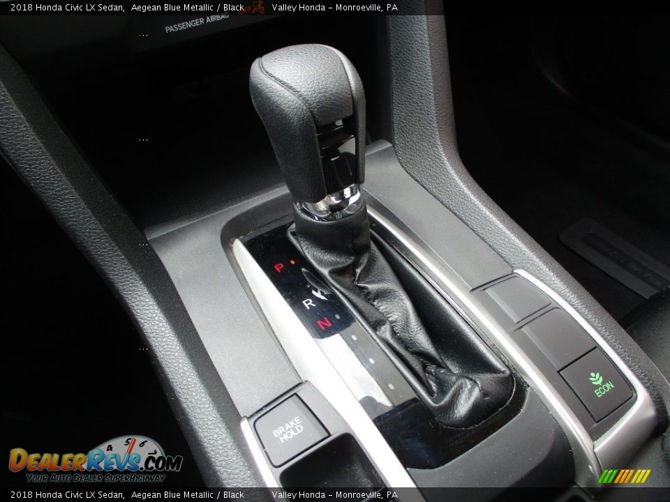 2018 Honda Civic LX Sedan Aegean Blue Metallic / Black Photo #13