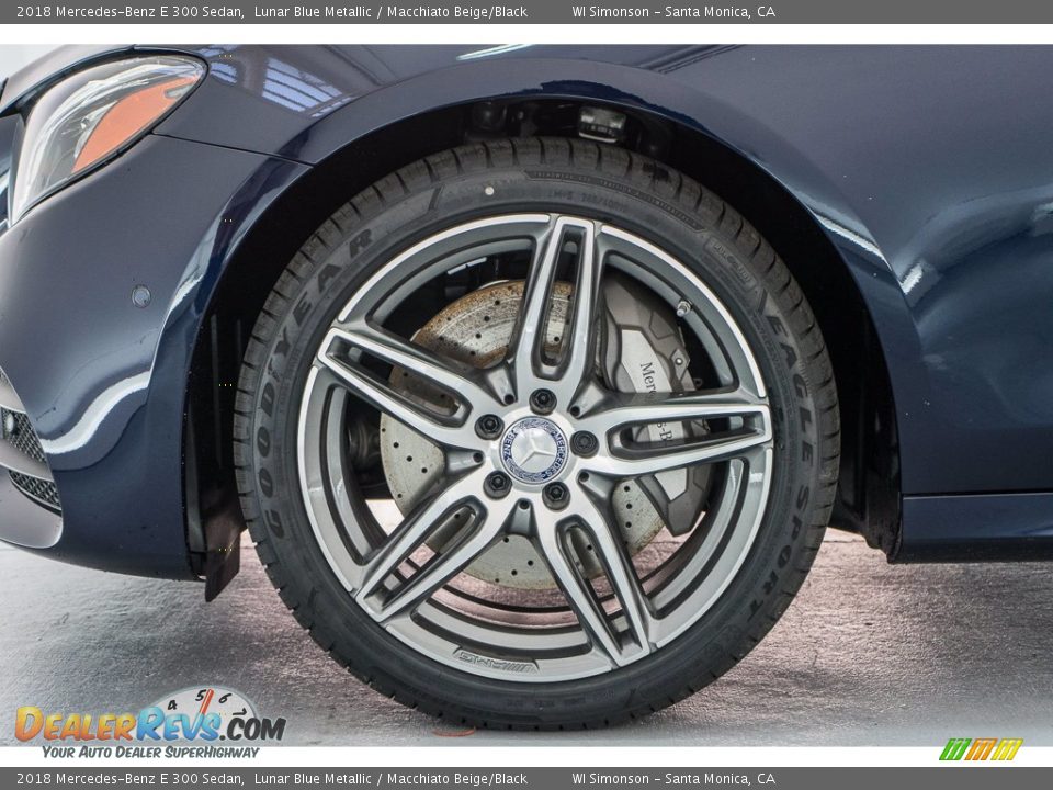 2018 Mercedes-Benz E 300 Sedan Lunar Blue Metallic / Macchiato Beige/Black Photo #9
