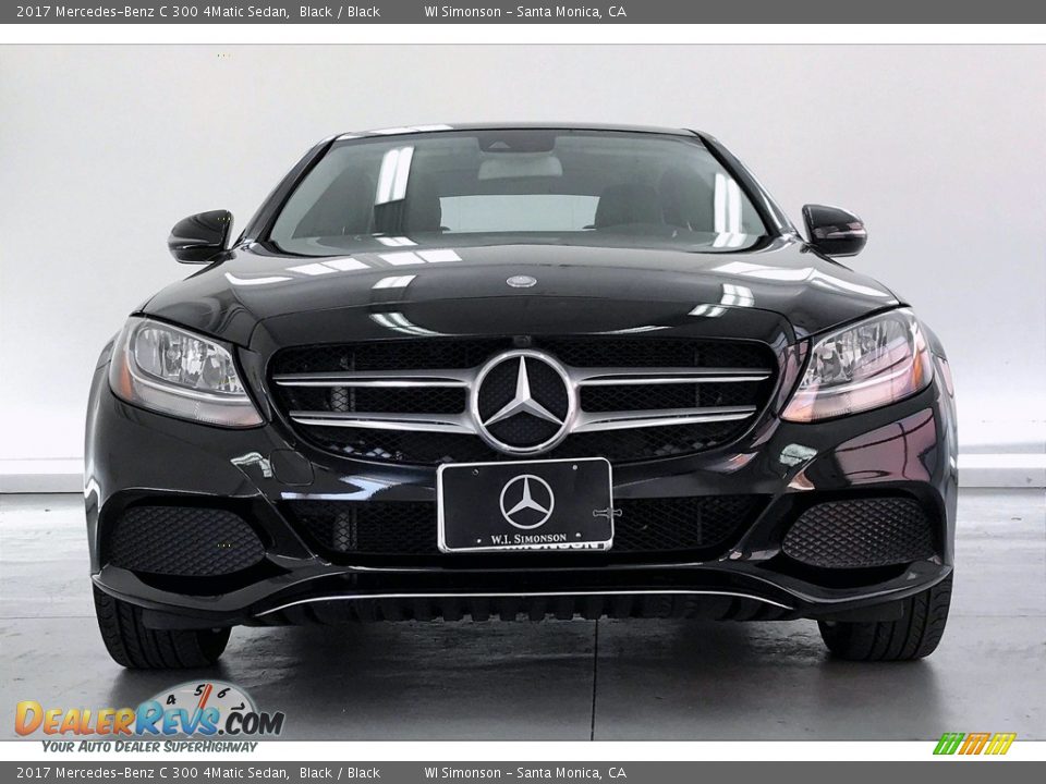 2017 Mercedes-Benz C 300 4Matic Sedan Black / Black Photo #2