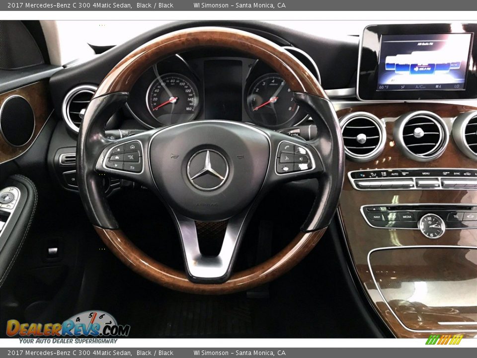 2017 Mercedes-Benz C 300 4Matic Sedan Steering Wheel Photo #4