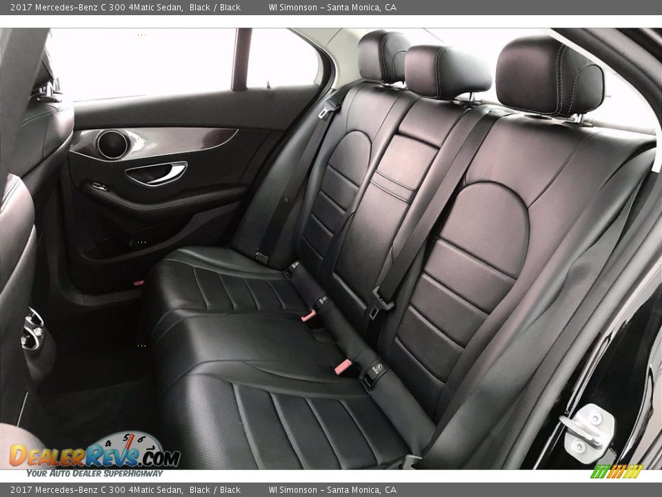 Rear Seat of 2017 Mercedes-Benz C 300 4Matic Sedan Photo #15