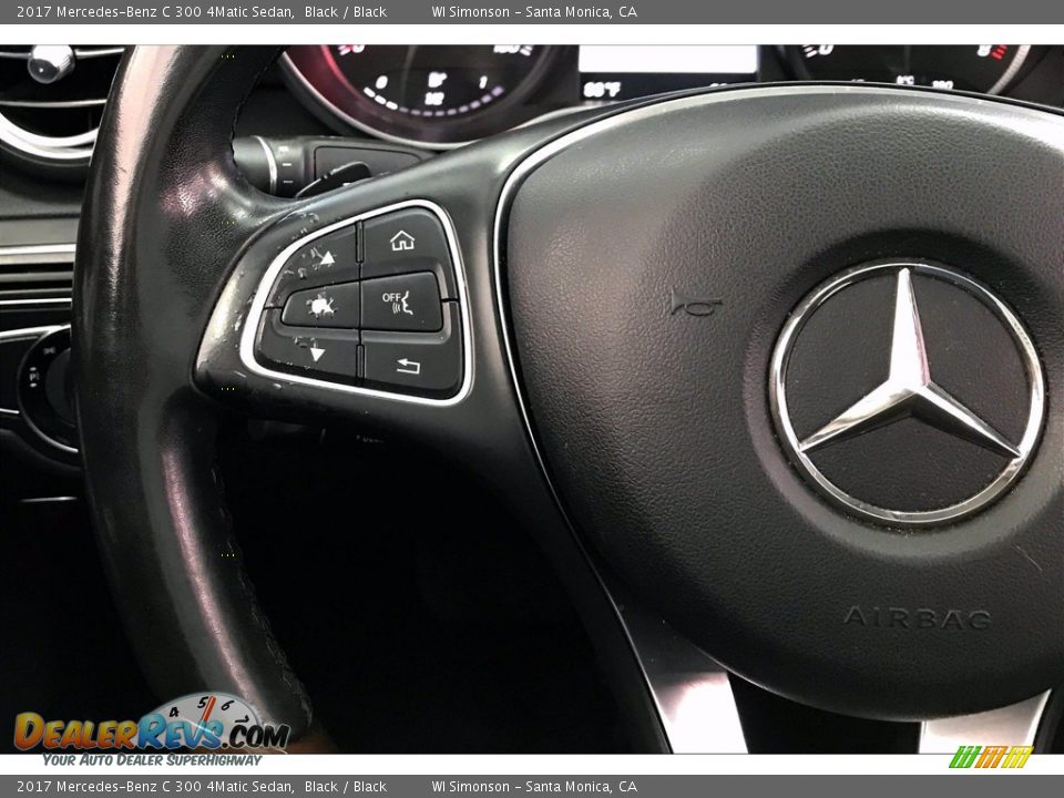 2017 Mercedes-Benz C 300 4Matic Sedan Steering Wheel Photo #18