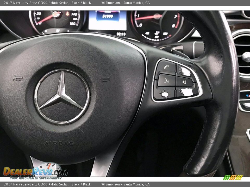 2017 Mercedes-Benz C 300 4Matic Sedan Steering Wheel Photo #19