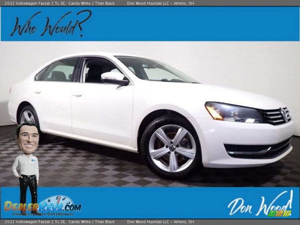 2013 Volkswagen Passat 2.5L SE Candy White / Titan Black Photo #1