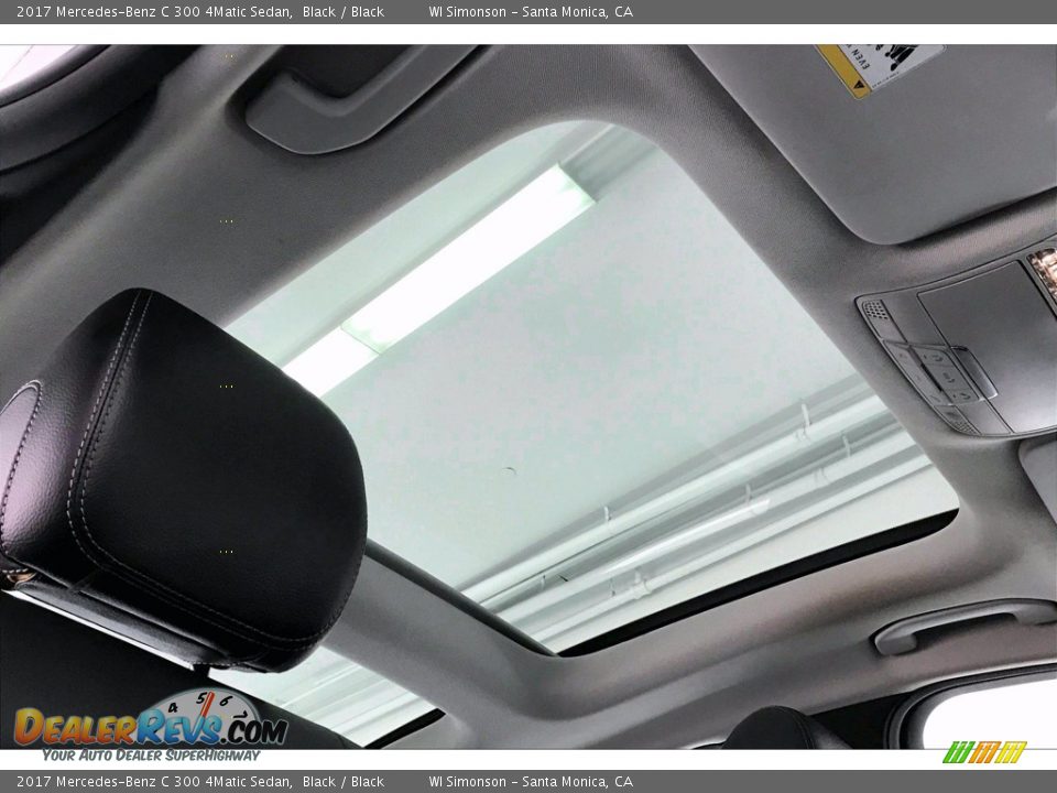 Sunroof of 2017 Mercedes-Benz C 300 4Matic Sedan Photo #29