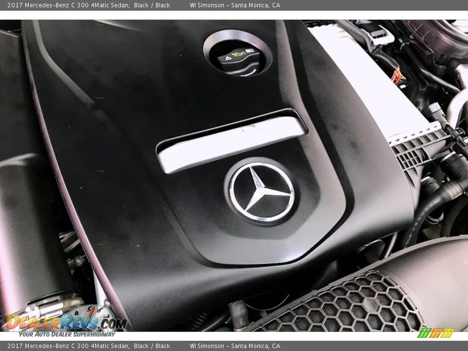 2017 Mercedes-Benz C 300 4Matic Sedan Black / Black Photo #31