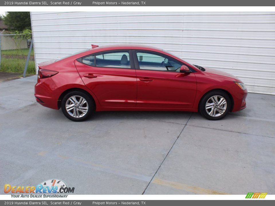 2019 Hyundai Elantra SEL Scarlet Red / Gray Photo #13