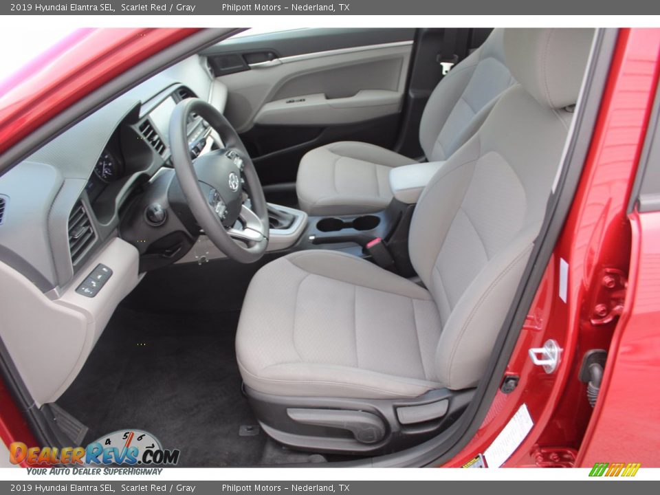 2019 Hyundai Elantra SEL Scarlet Red / Gray Photo #15