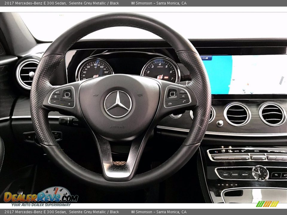 2017 Mercedes-Benz E 300 Sedan Selenite Grey Metallic / Black Photo #4