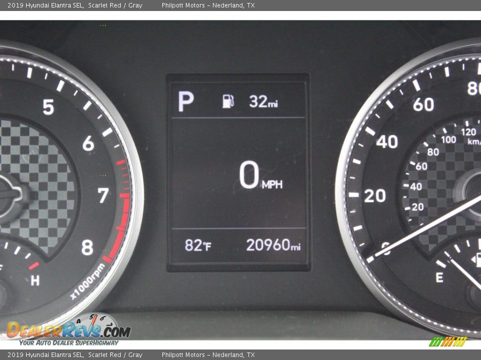 2019 Hyundai Elantra SEL Scarlet Red / Gray Photo #19