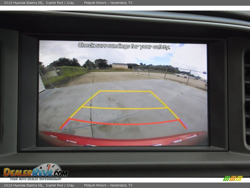 2019 Hyundai Elantra SEL Scarlet Red / Gray Photo #22
