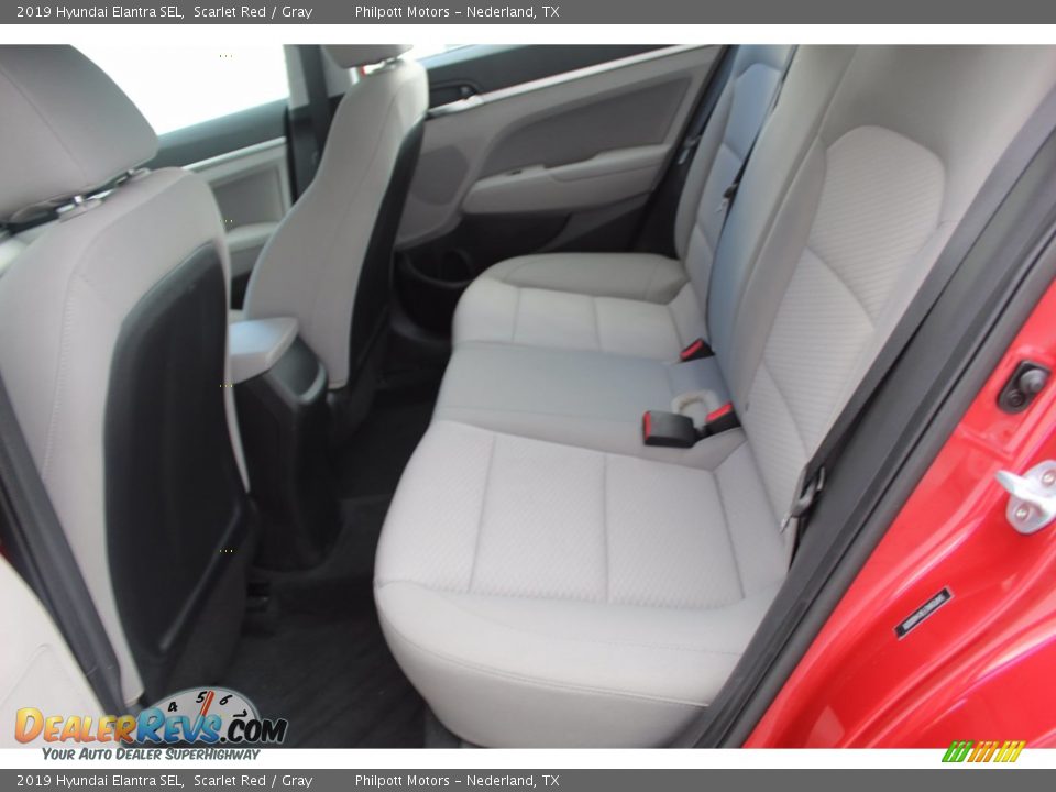 2019 Hyundai Elantra SEL Scarlet Red / Gray Photo #24