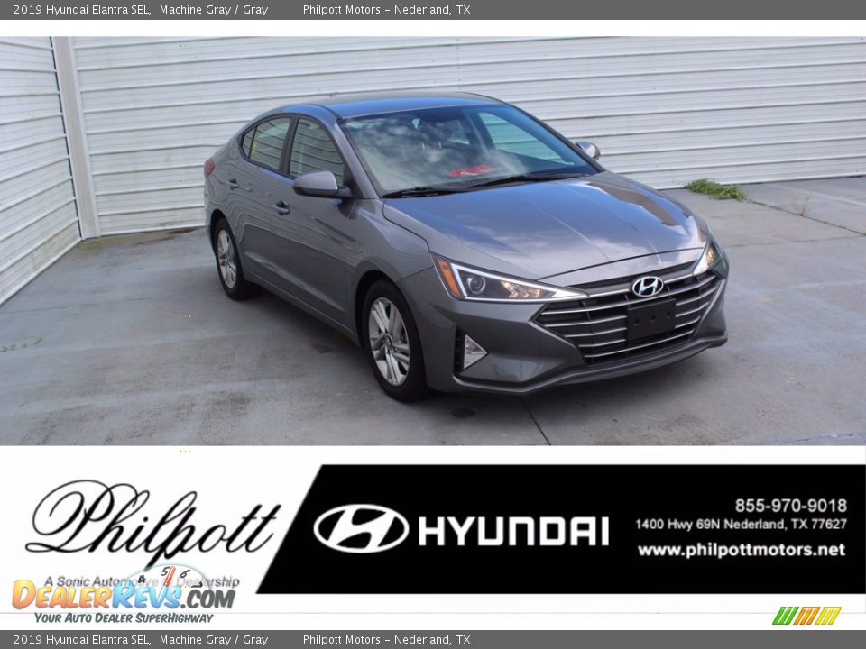 2019 Hyundai Elantra SEL Machine Gray / Gray Photo #1