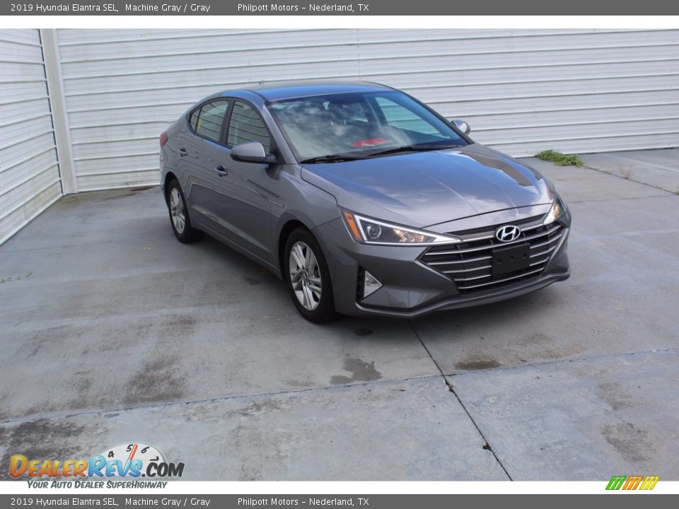 2019 Hyundai Elantra SEL Machine Gray / Gray Photo #2