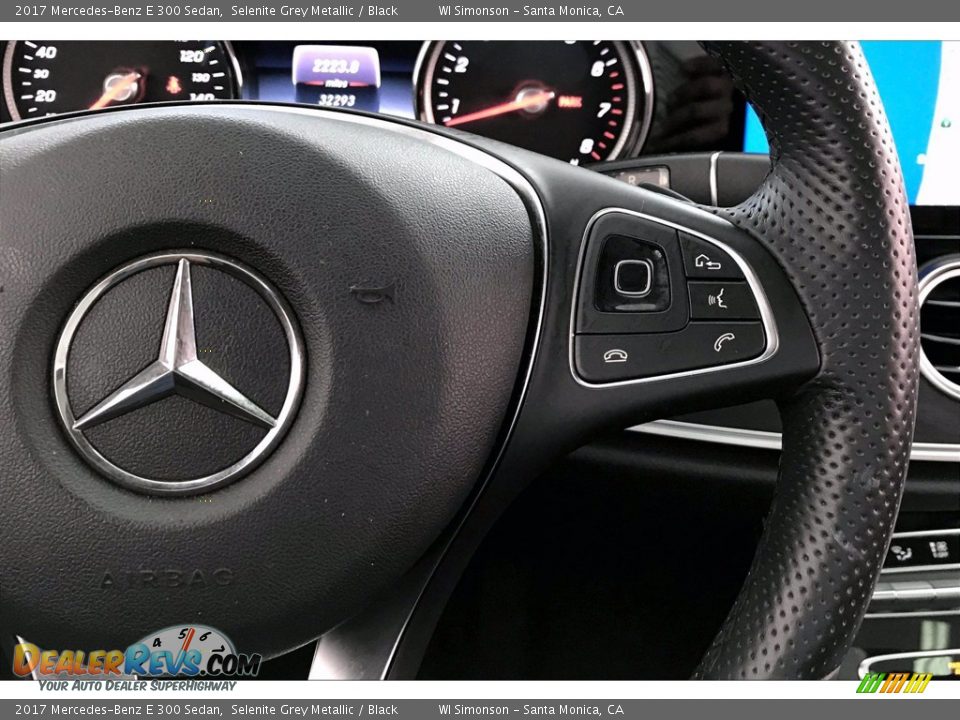 2017 Mercedes-Benz E 300 Sedan Selenite Grey Metallic / Black Photo #19
