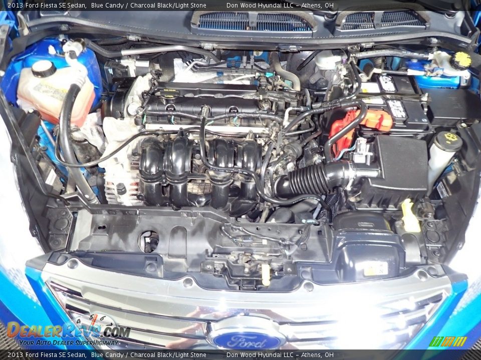 2013 Ford Fiesta SE Sedan Blue Candy / Charcoal Black/Light Stone Photo #6