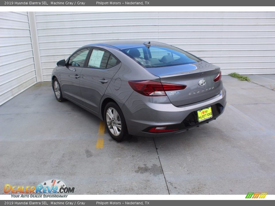 2019 Hyundai Elantra SEL Machine Gray / Gray Photo #8